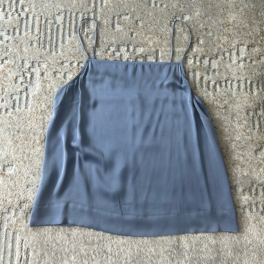 Kit and Ace Slate Blue silk like camisole / tank top blouse